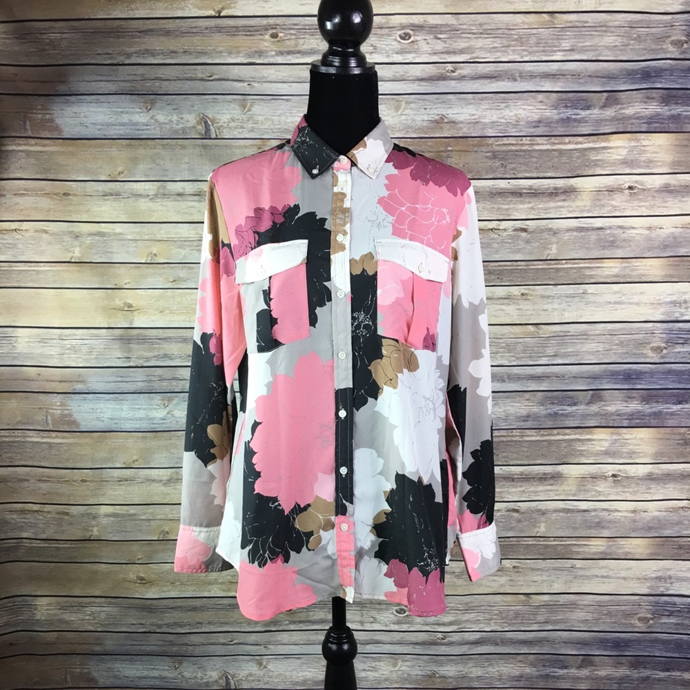 Banana Republic Floral Button Down Shirt